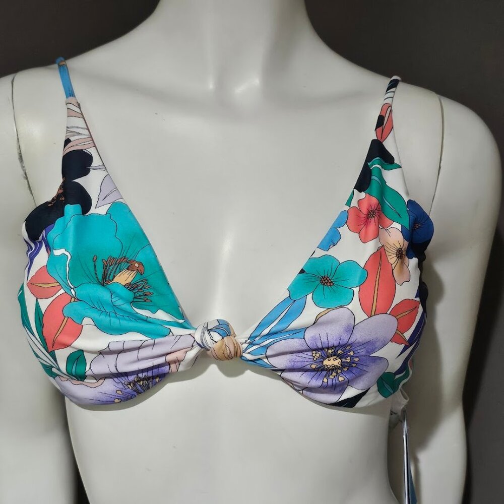 O'Neill Abbie Floral Pismo Bikini Swim Top - Picture 2 of 10